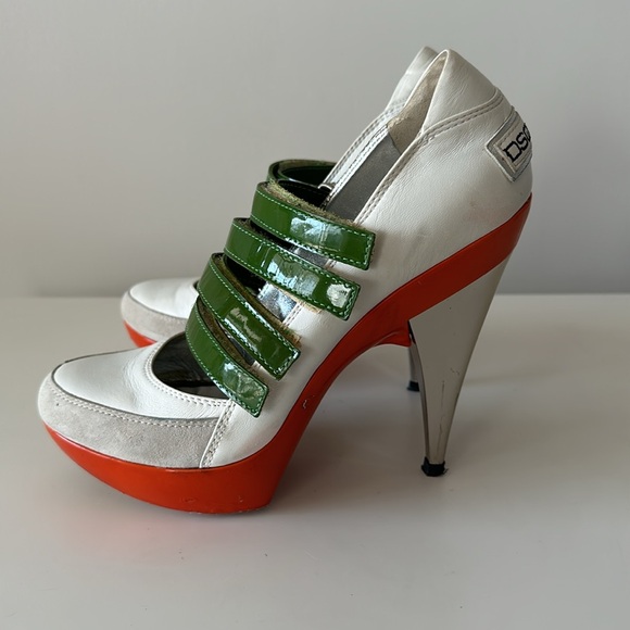 Dsquared2 Leather Sneaker Heels Size US8/ EU 38 - Picture 4 of 10